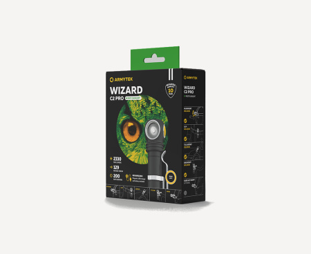 Фонарь ArmyTek Wizard C2 Pro (Black; Теплый; 2330 Люмен)